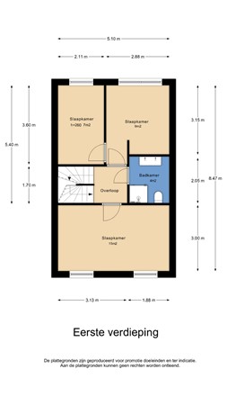 Floorplan - Bundelzwam 43, 3451 HS Vleuten